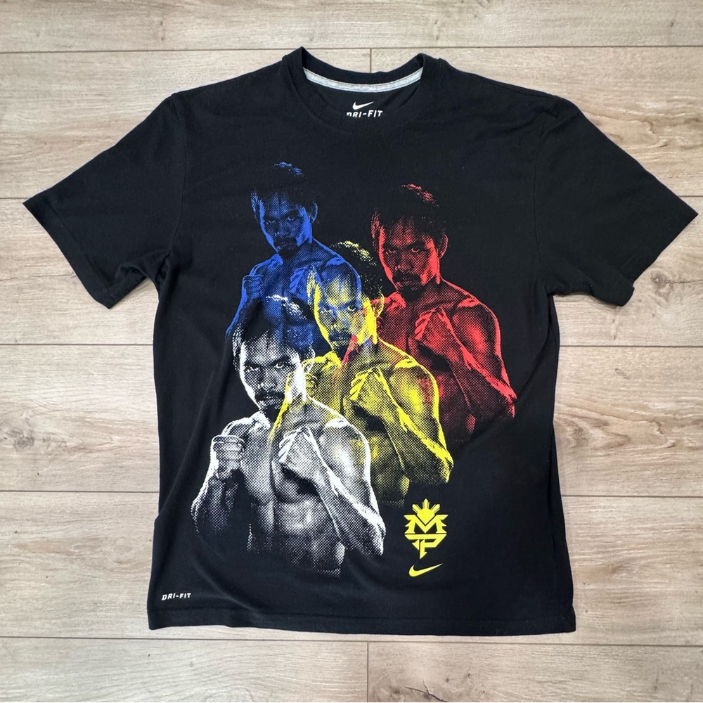Manny Pacquiao Black Nike Brand T-Shirt with Dri-fit Size L